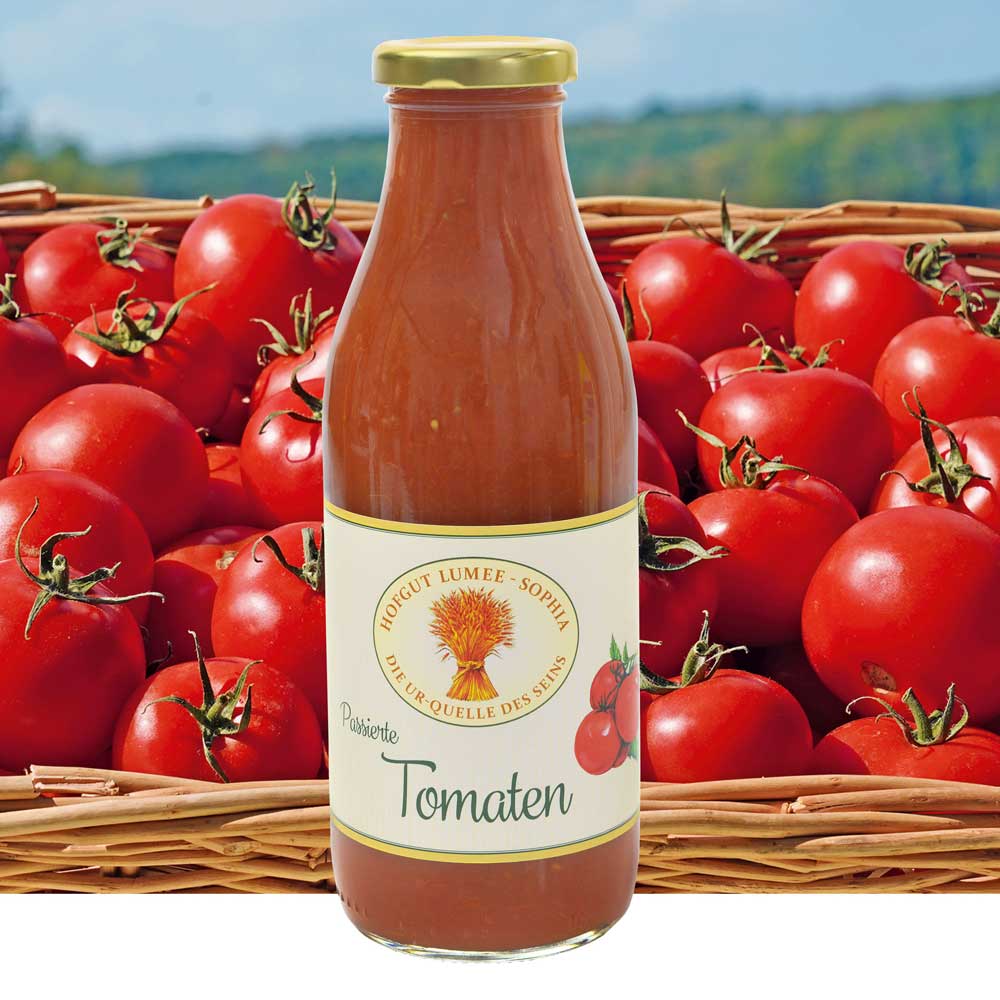 Tomatensoße aus 100 % Bio-Tomaten