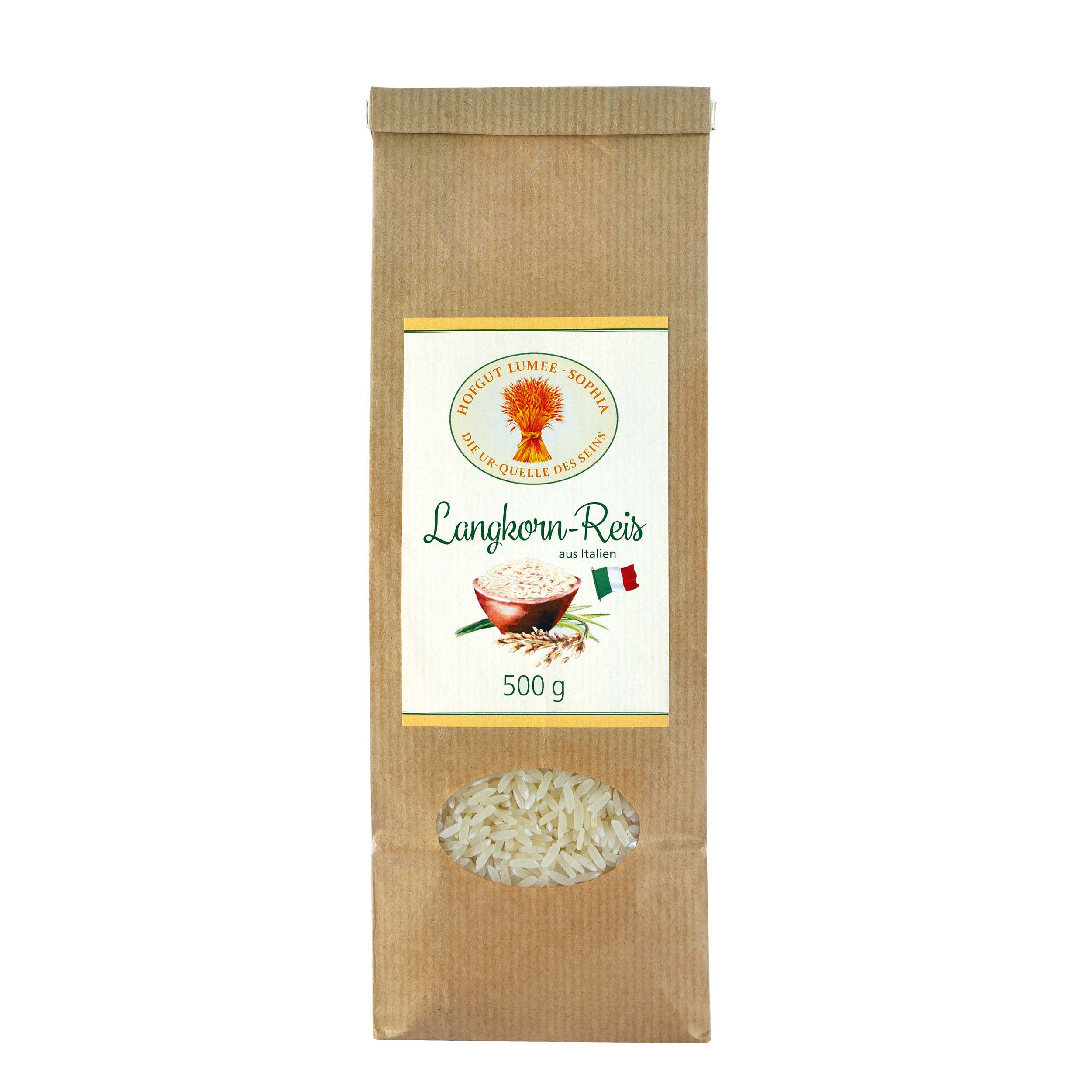 Langkorn-Reis "Essenza" aus biologischem Anbau