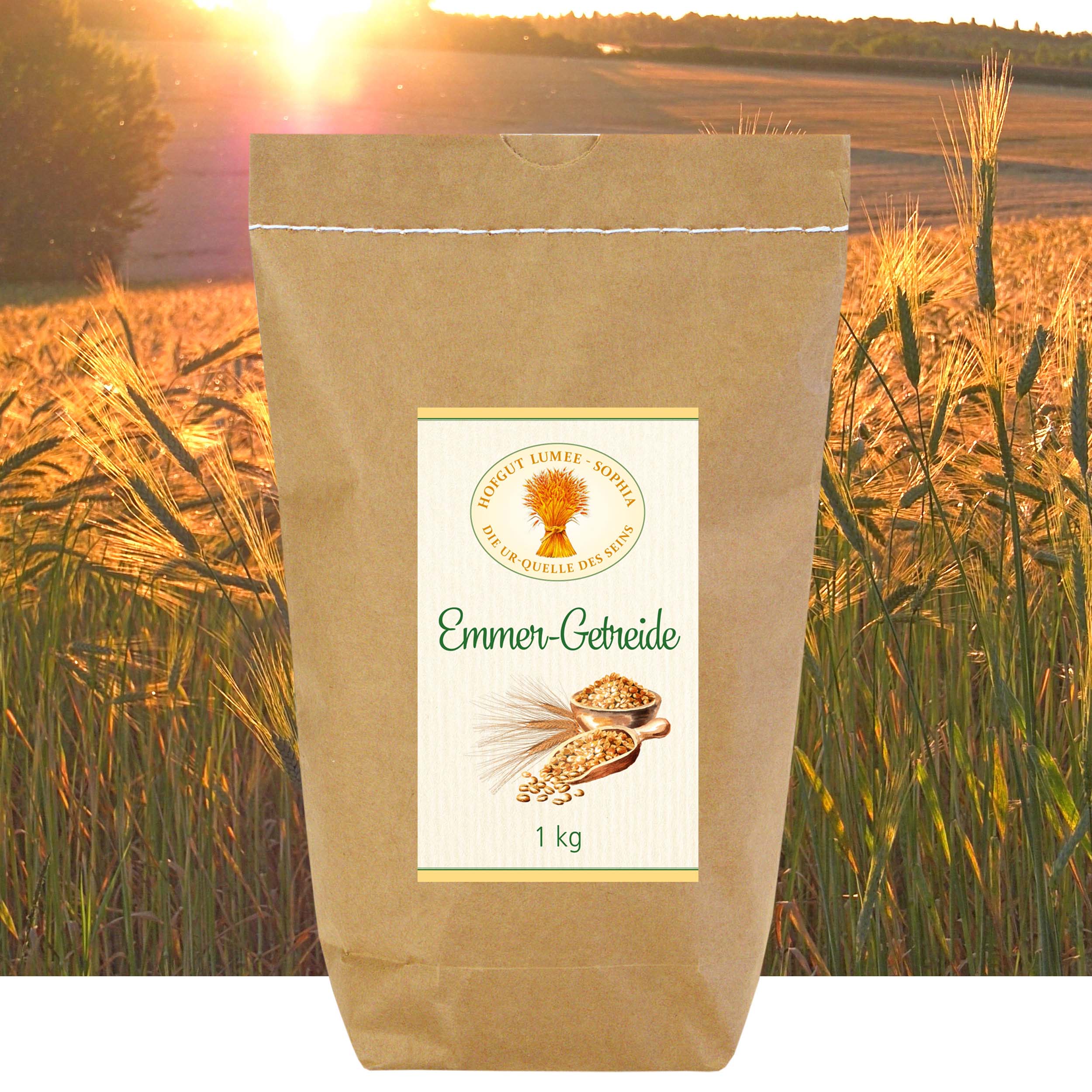 Emmer-Getreide aus biologischem Anbau 1 kg